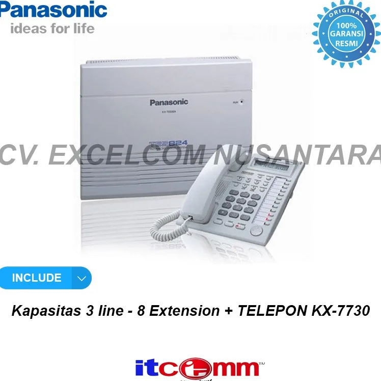 PABX PANASONIC KX-TES824ND Kap 3 Co Line 8 extension