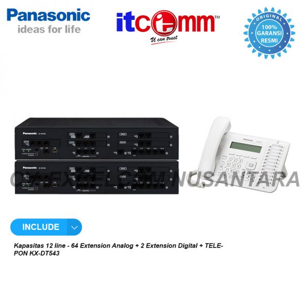 PABX PANASONIC KX-NS300BX KAP. 12 CO LINE 66 EXT